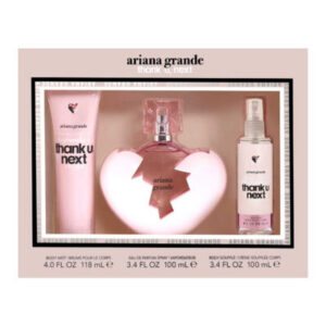 ESTUCHE ARIANA GRANDE THANK U NEXT 3PZ PERFUME 100ML + CREMA + BODY MIST