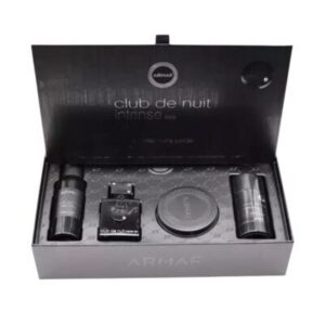 Estuche Armaf Club de Nuit Intense Hombre EDP 4PZ Perfume 30ml + Hair Mist + Desodorante + Cera para Cabello