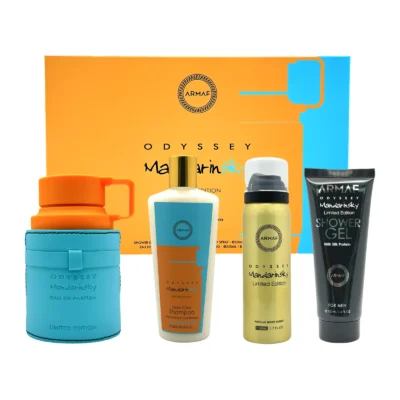 Estuche Armaf Odyssey Mandarin Hombre 4PZ Perfume 100ml + Shower Gel + Body Spray + Shampoo