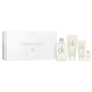 ESTUCHE CALVIN KLEIN CK ONE 200ML+CREMA 200ML +GEL DE BAÑO 100ML + MINI 15ML