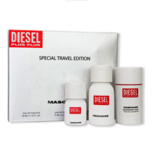 Estuche Diesel Plus Plus Masculine Hombre 3PZ Perfume + Mini 75ml + Desodorante