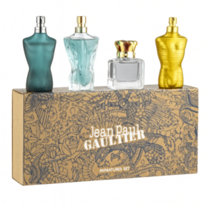 Estuche Jean Paul Gautier Hombre EDP 4 PZ Le Male + Scandal + Le Male Elixir + Le Beau EDT x 7ML C/U