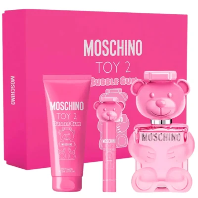 Estuche Moschino Toy 2 Bubble Gum 3pz Perfume + mini + Crema