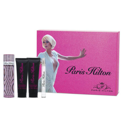 ESTUCHE PARIS HILTON CLASICO MUJER 4 PIEZAS 100ml EDP + 10ml EDP + Crema + Gel de Baño