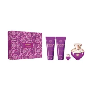 Estuche Versace Dylan Purple Dama 4PZ Perfume + Mini + Shower Gel + Crema
