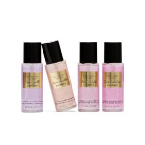 ESTUCHE VICTORIA SECRET SHIMMER 4PZ BODYS 75ML LOVE SPELL + PURE SEDUCTION + BARE VAINILLA + VELVET PETALS
